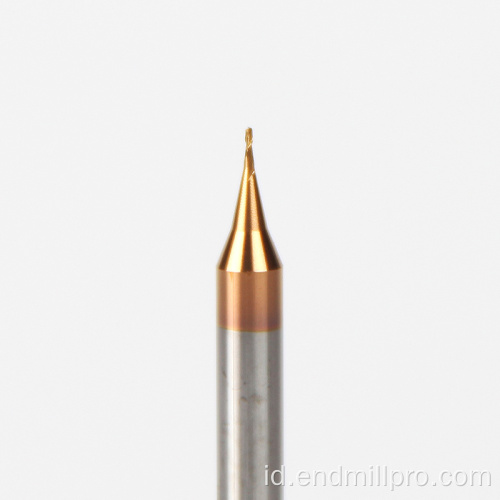 Kekerasan Tinggi Padat Karbida Micro End Mill 2Flute